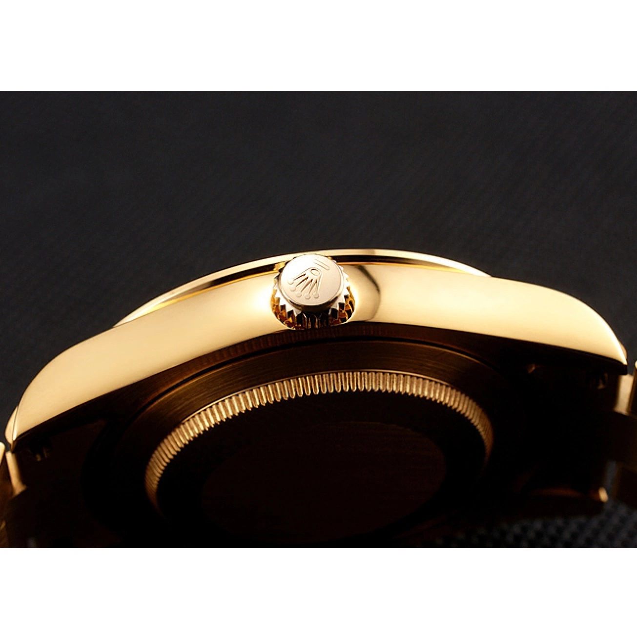 Aaa replica watch 1454101 Bracelet Dial Rolex Diamonds And Black Rubies Gold Swiss Day-Date 0518
